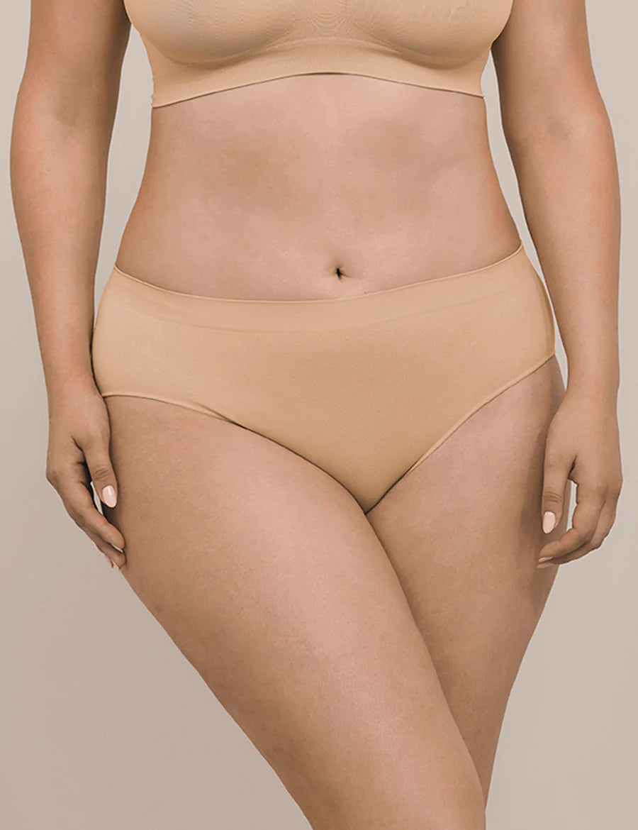 Ambra Bare Essentials Hi Cut Brief- #color_Rose_Beige