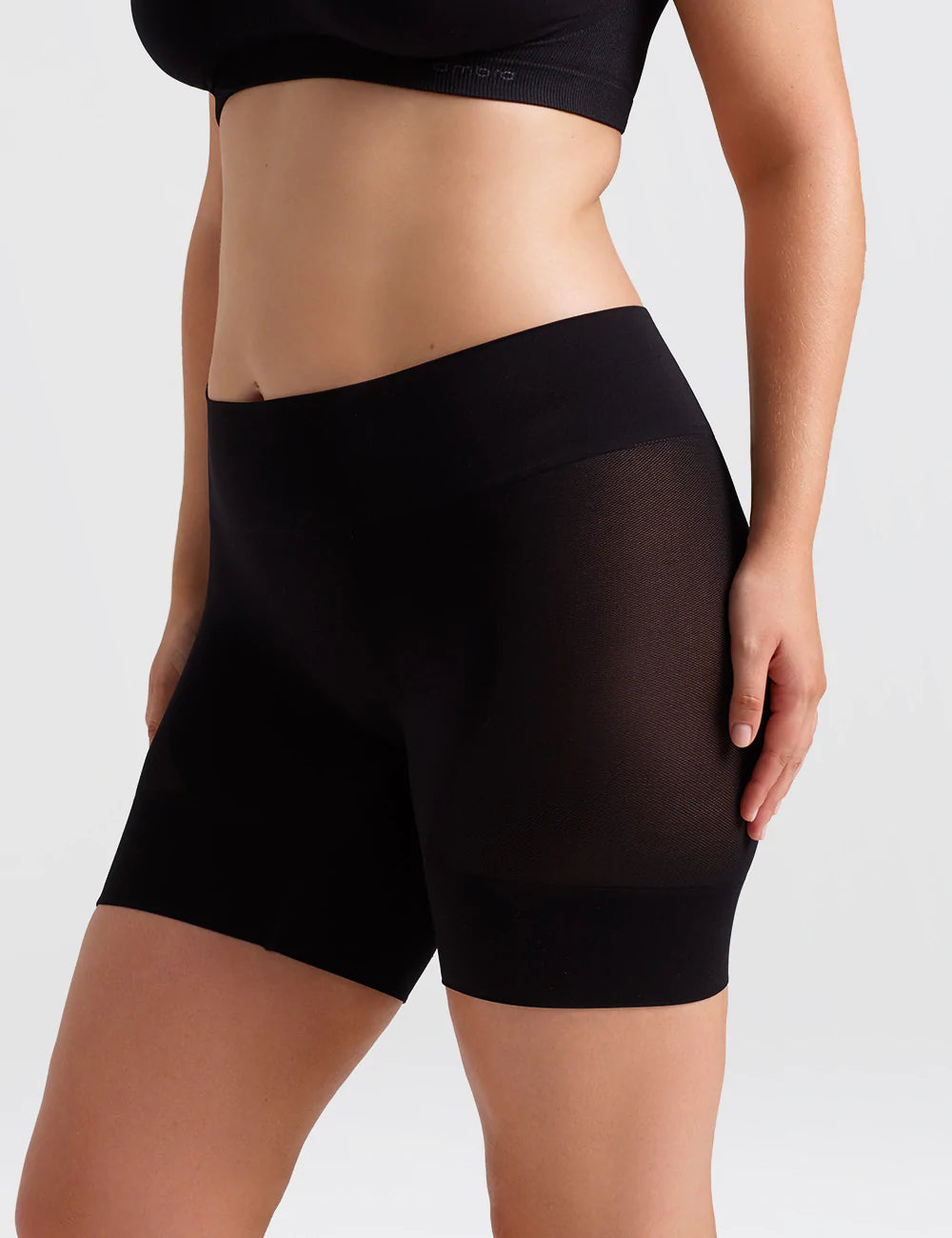 Ambra Curvesque Anti Chafing Short - #color_Black