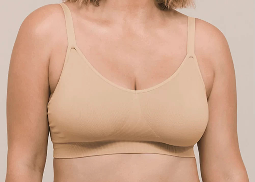 Ambra Curvesque Wirefree Support Bra - #color_Rose_Beige