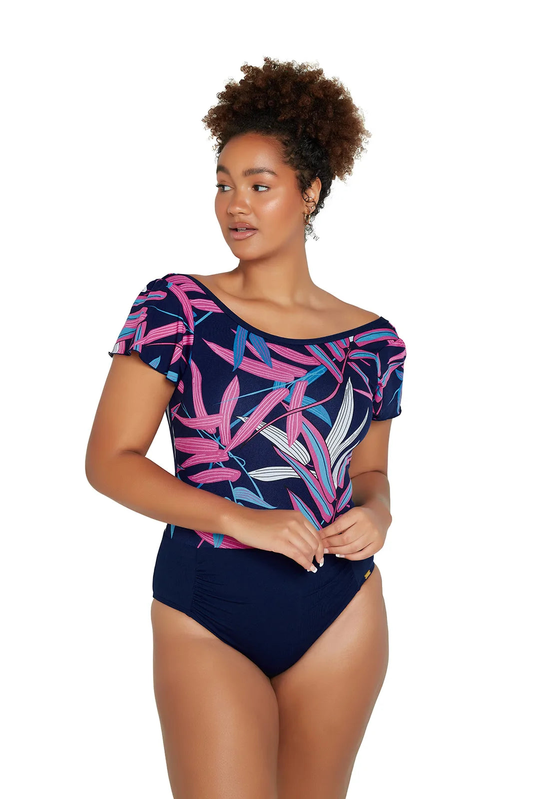 Genevieve Frilled Suba Suit One-Piece Swimsuit